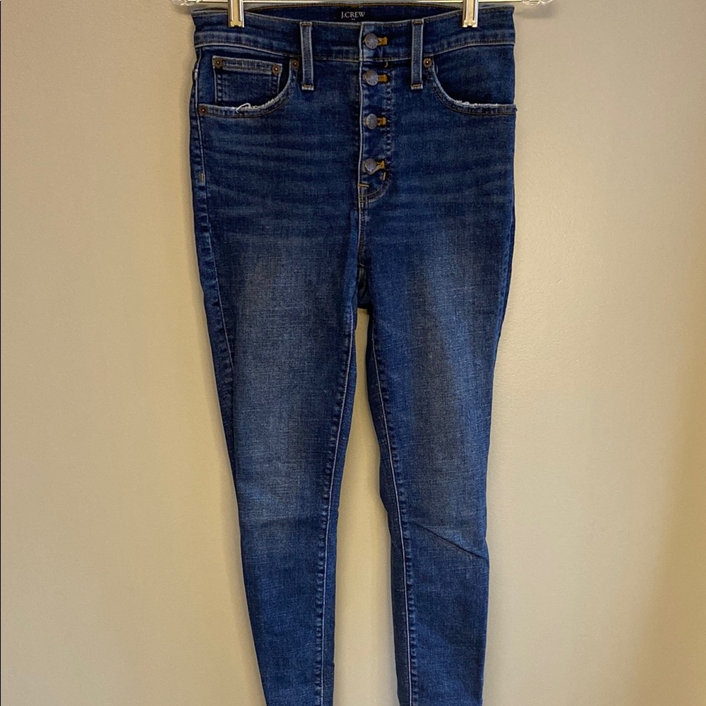 J. Crew High Rise Blue Jeans with Classic Fit (27x27)